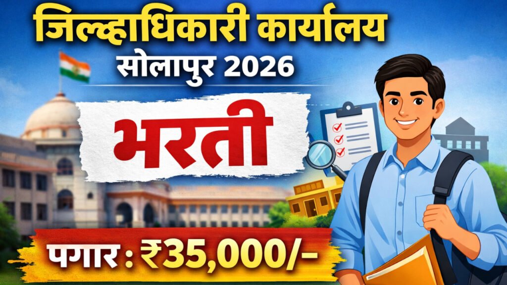 Jilhadhikari Karyalay Solapur Bharti 2026