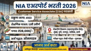 NIA Airport Bharti 2026
