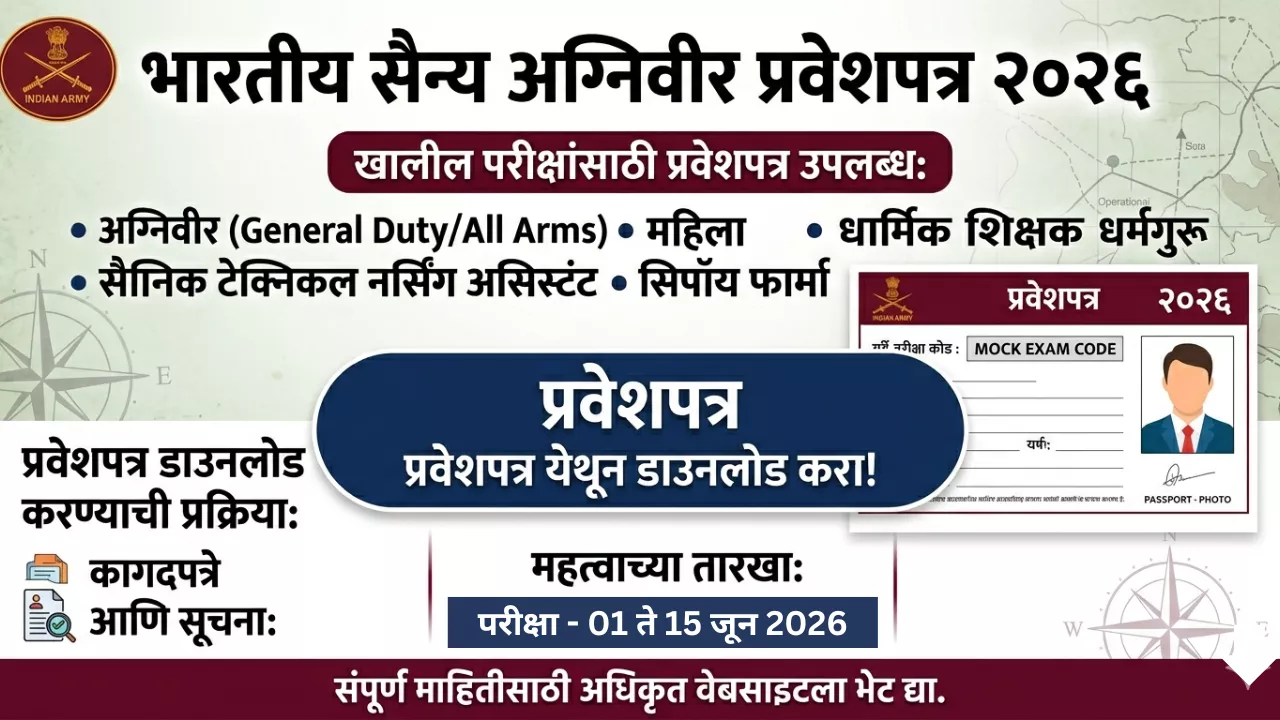 Indian Army Agniveer Hall Ticket 2026
