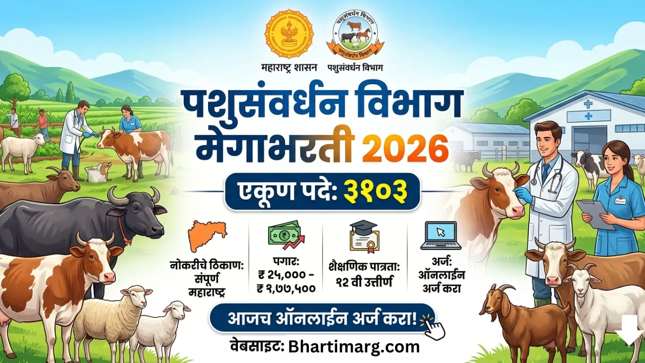 Pashusavardhan Vibhag Bharti 2026