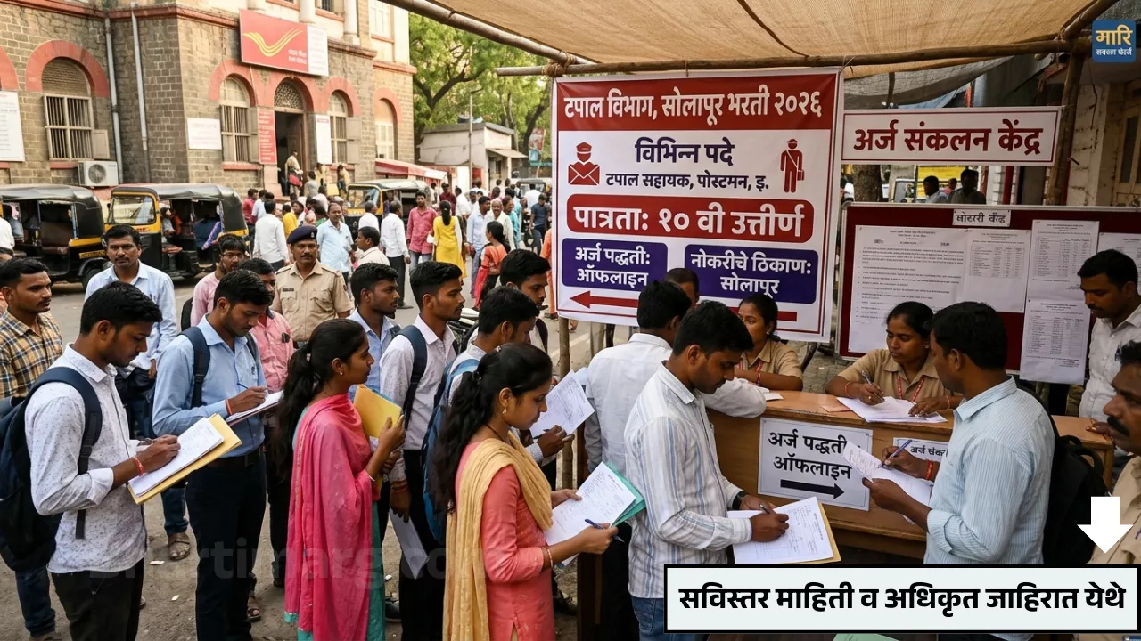 Postal Department Solapur Bharti 2026